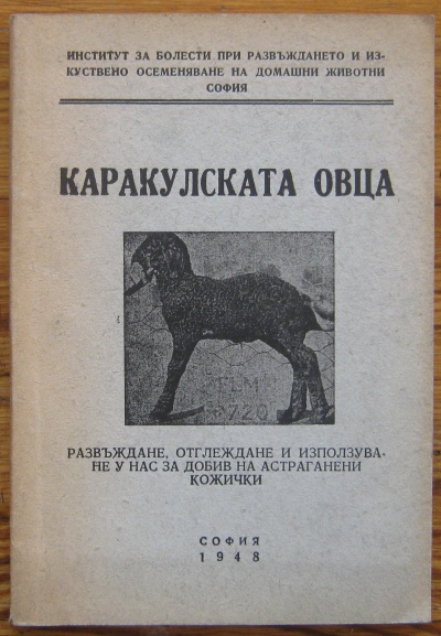 КАРАКУЛСКАТА ОВЦА, РАЗВЪЖДАНЕ, ОТГЛЕЖДАНЕ И ИЗПОЛЗУВАНЕ У НАС ЗА ДОБИВ НА АСТРАГАНЕНИ КОЖИЧКИ, 1948