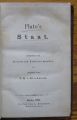 PLATO'S STAAT, FRIEDRICH SCHLEIERMACHER, 1870